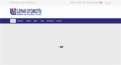 Desktop Screenshot of lepar.com.tr